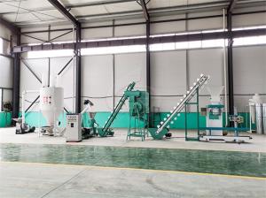 Quality Animal Feed Production Line , Cattle Pellet Machine For Medium Feed Factory wholesale