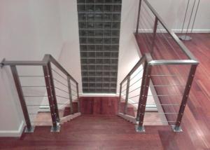 Quality stainless steel cable railing for staircases, indoor stair cable railing wholesale