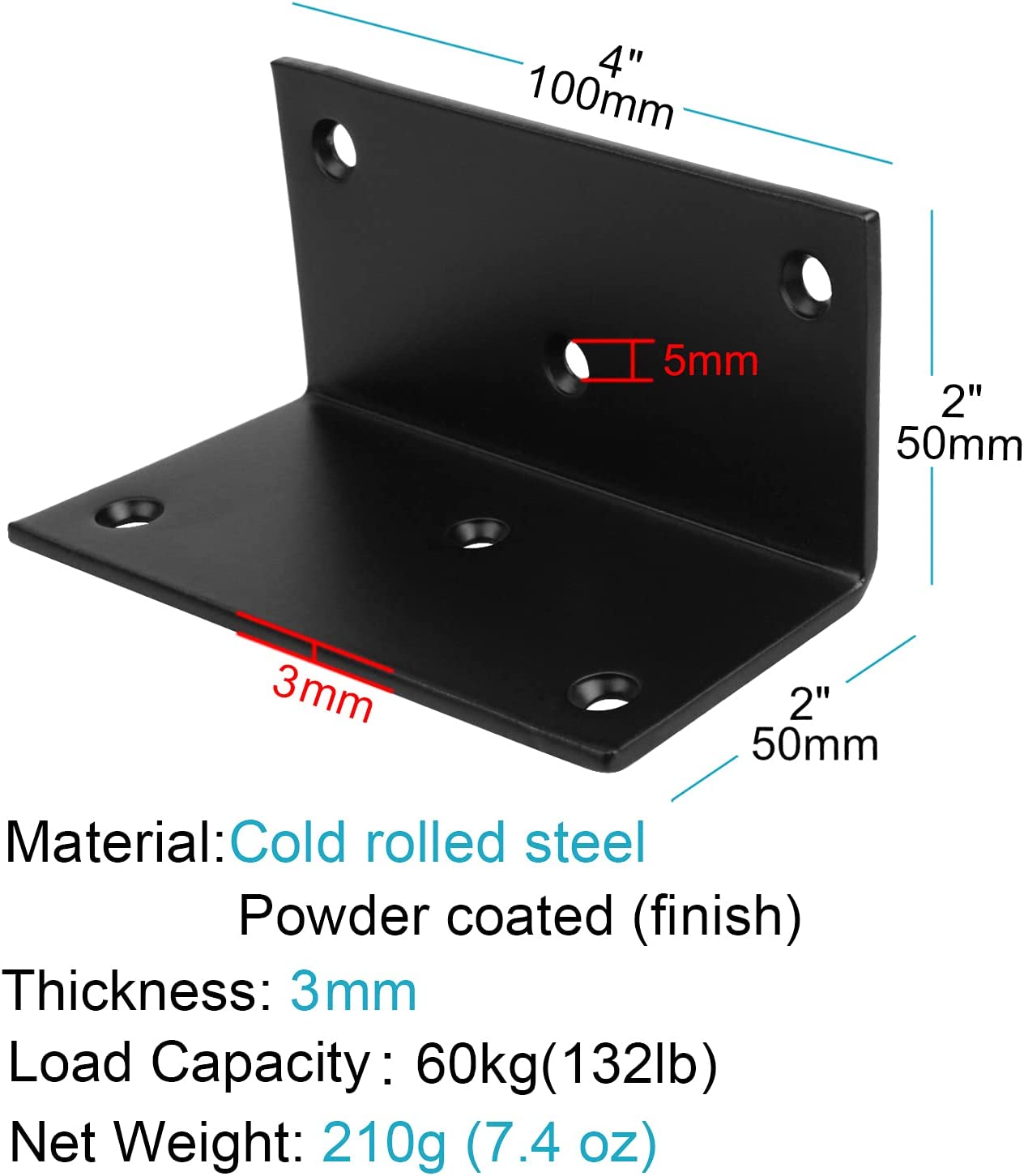 DIY L Shelf Brackets Fireplace Mantel Brackets Heavy Duty Black Large Corner Bracket
