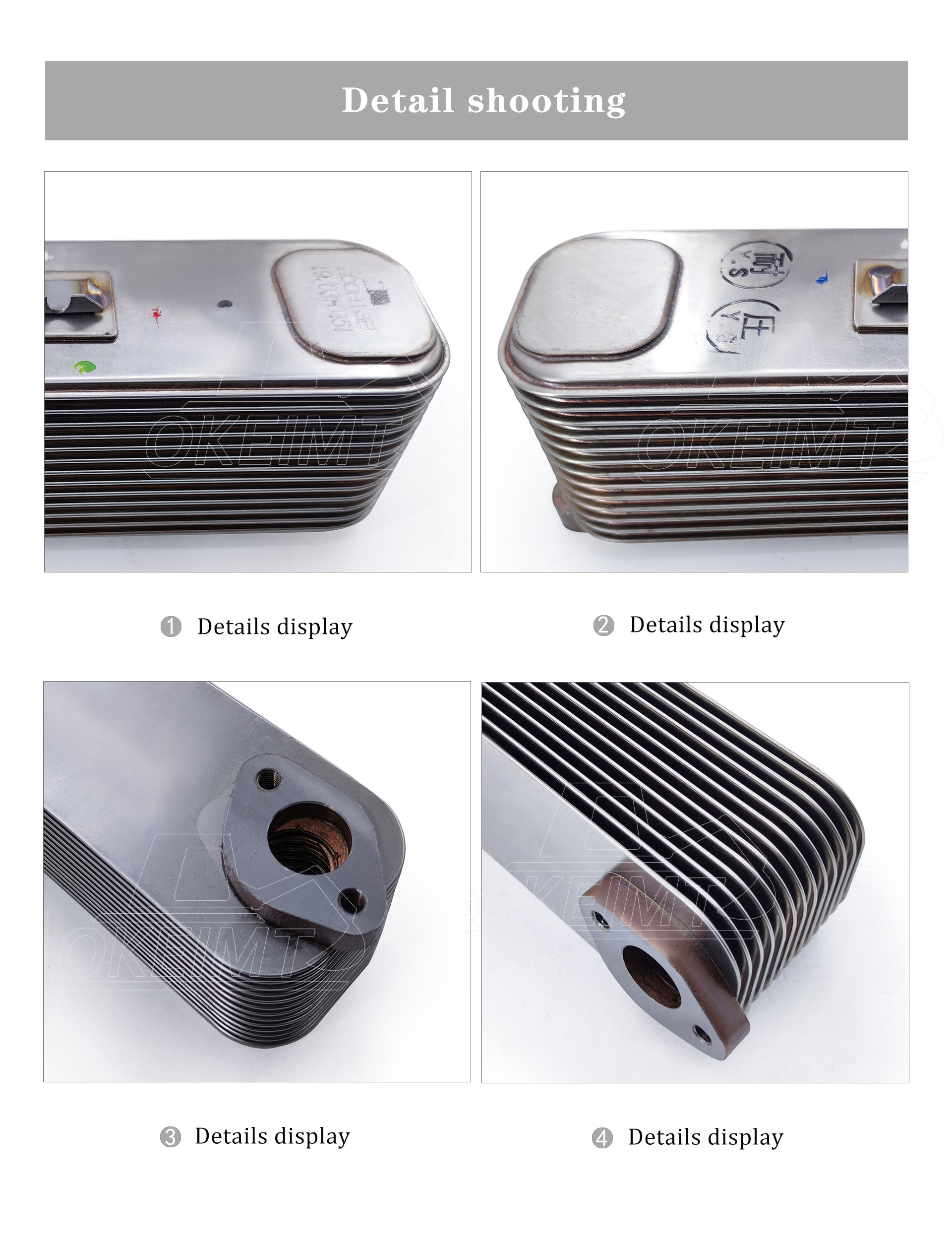 65.05605-7135 Oil Cooler Element For PU086TI DV15TIS DV15TI DV15