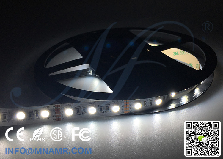 2017 New Multi-color RGBW Flex LED Strip Lights 3M Taped 12v 24v Jewelry Shop Lighting