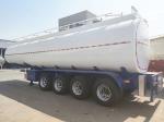 4 Axles Steel Petroleum Oil Tank Trailer High Bearing Capacity