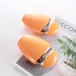 80ml Goose Egg Flat Oval Plastic Bottle For Sunscreen Isolation Lotion