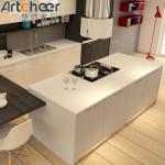 Customized Color and Movable Design Wooden Modular Kitchen Cabinets for Thailand