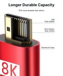 Ultra High Speed HDMI Cable 4K 120Hz 8K 60Hz 24/26/28/30 for Different Length 1m