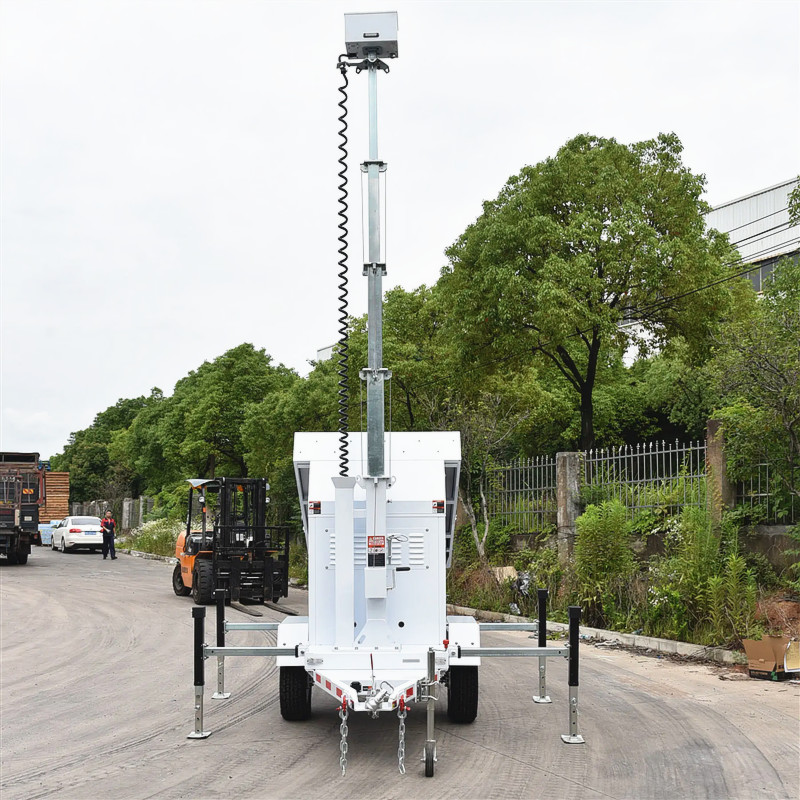 19.2 Hours Running Mobile Solar Light Tower LED Light Tower with Solar Panel 3 × 460W and Durable Battery