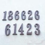 Steel House Vintage Metal Letters And Numbers Signs Anti Acid UL