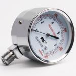 75mm Stainless Steel Pressure Gauge 0-60kpa G3/8 Nickel Plated Brass Pressure