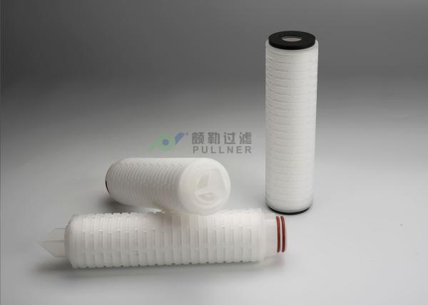 0.1um Gas Filtration PTFE Absolute Rating Pleated Filter Cartridge, Membrane