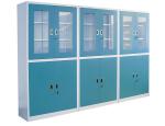 Custom Computer Lab Furniture Steel Chemical Cabinet With Grey / Blue