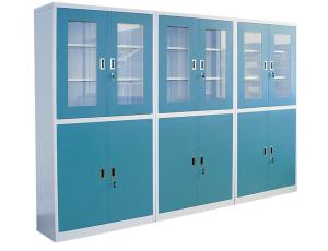 Quality Custom Computer Lab Furniture Steel Chemical Cabinet With Grey / Blue wholesale