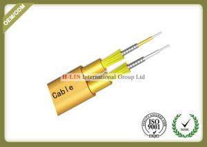 Quality Flat Twin Duplex Armored Indoor Fiber Optic Cable For Connection Network Equipments wholesale