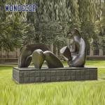 Large Outdoor Abstract Art Geometric Copper Sculpture