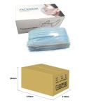 3 Ply Disposable Surgical Face Mask Resistance Pollution 50pcs Per Box With