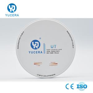 Quality High Transmittance 49% 18mm UT Dental Zirconia Block For Veneer wholesale