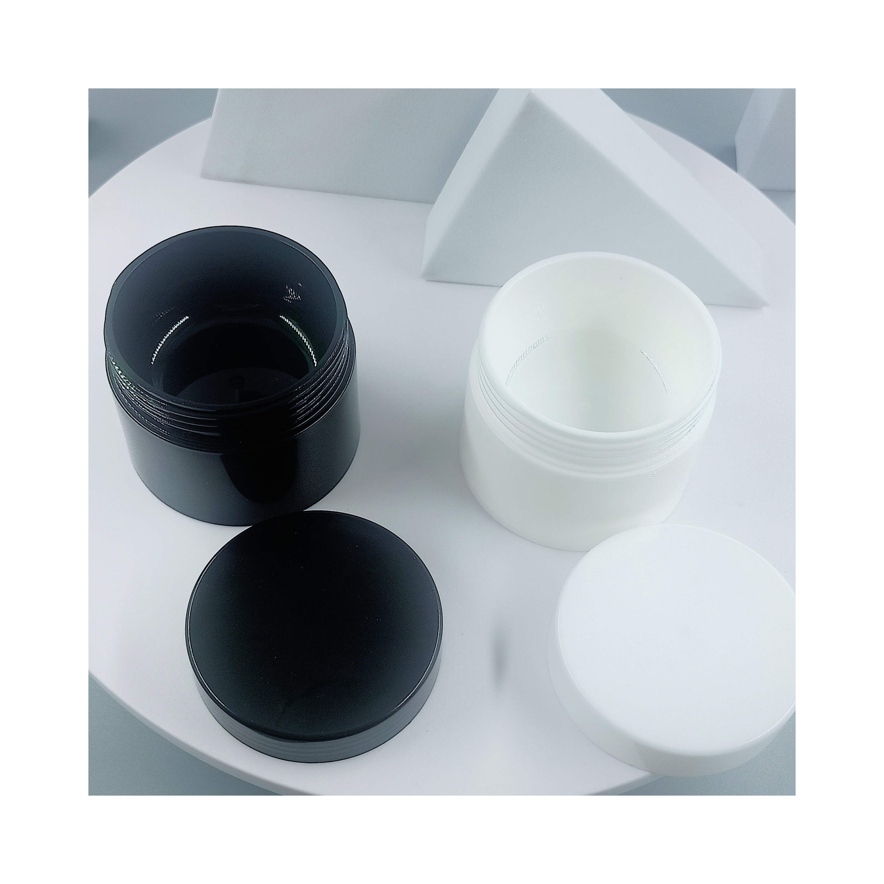 Double Layers Cream Jar Plastic Jars for Cosmetic 15ml 30ml 50ml Sample Provided