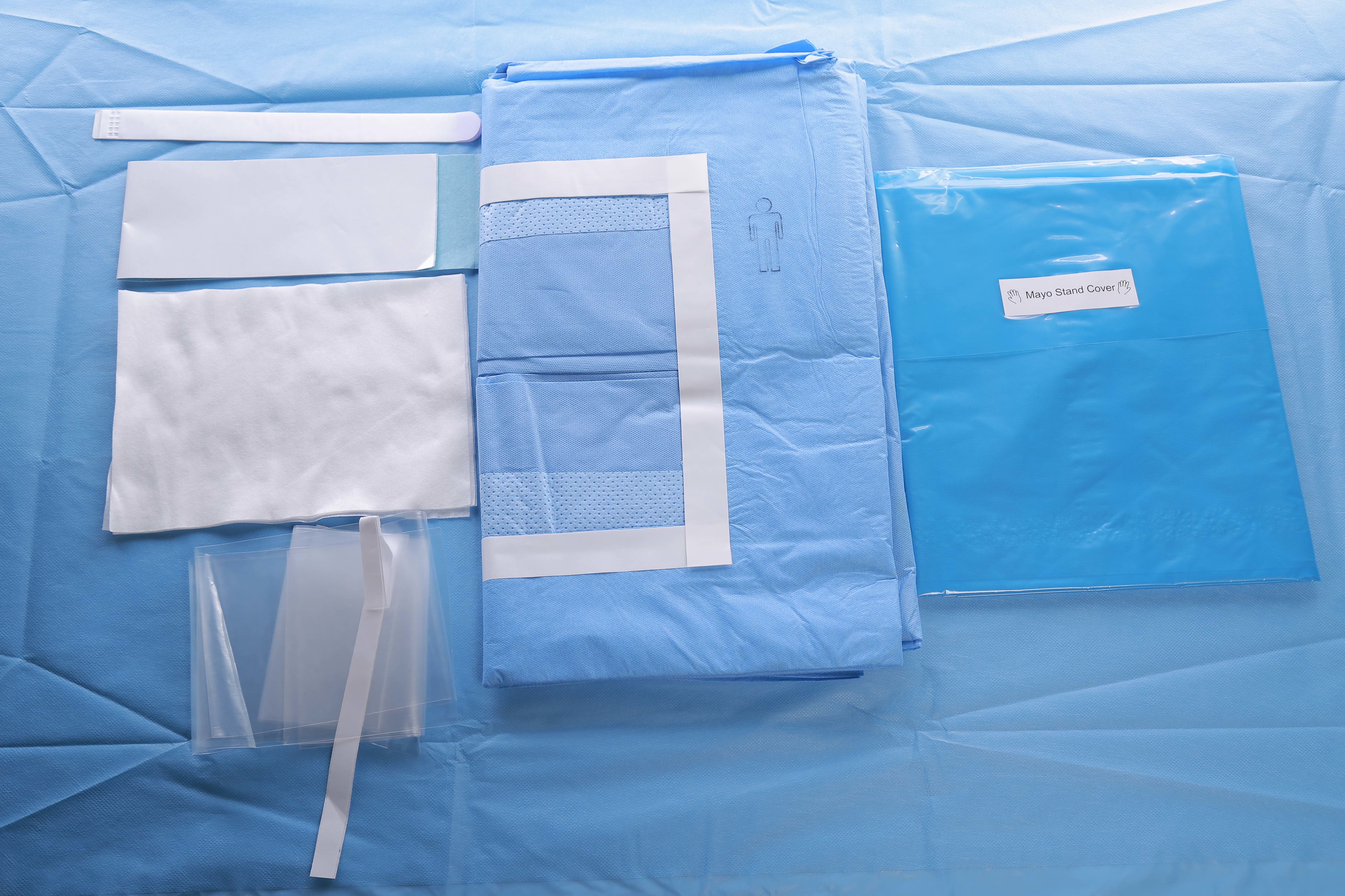 Sterile Surgical Laparotomy Drape Adhesive Laparoscopy Drape