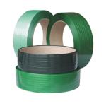 High Tension 25mm PET Strapping Band Roll Green 0.044inch Thickness For Packing