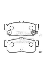 Quality 2.5 Pound Bmw Brake Pad Set / Bmw Front Brake Pad Set Wear Sensor Included OE Number 34 11 6 761 244 wholesale