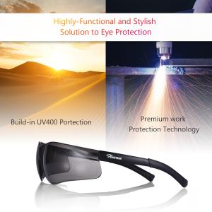 Quality Lightweight Anti-UV Black Safety Glasses ANSI Z87 Anti-UV SG001 Work Glasses wholesale