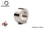 NiCUNi coated N35 ndfeb ring magnet , Large neodymium magnets , Neodymium ring
