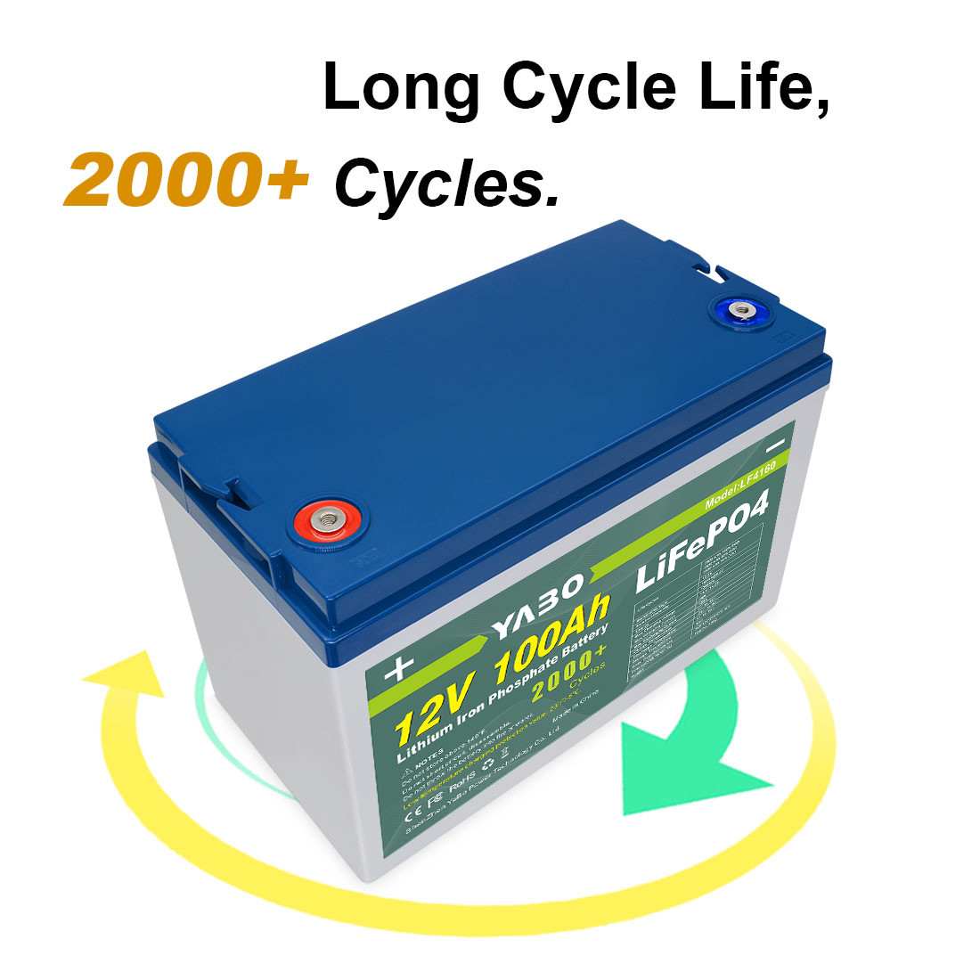 12v Lifepo4 Solar Battery System Rechargeable 100Ah 4S1P
