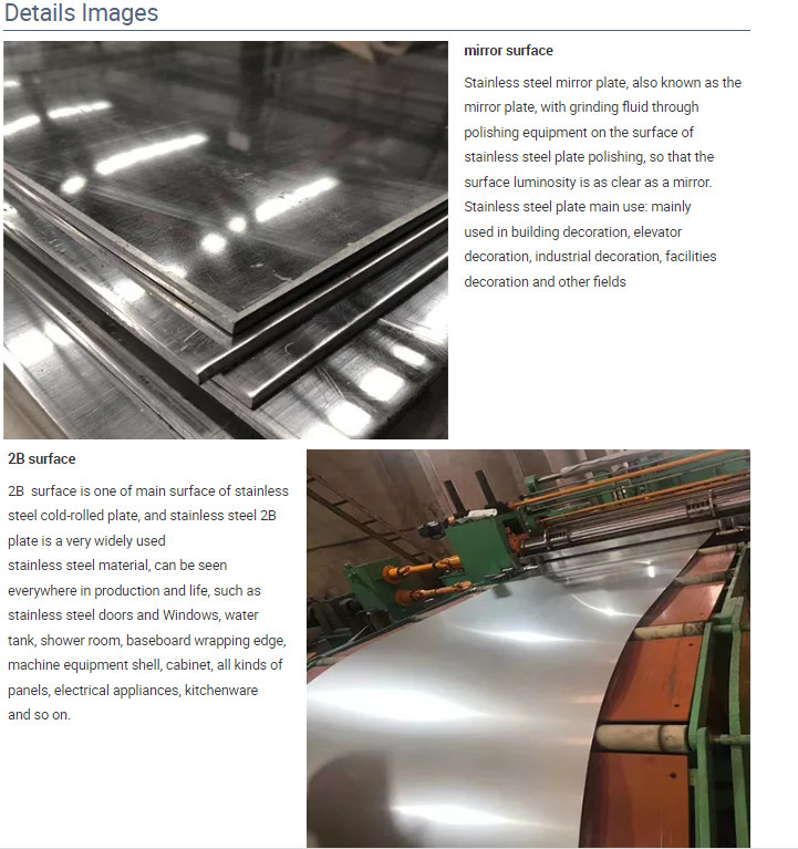 4mm 10mm 2B Stainless Steel Plate 0.3mm-60mm Customized Thickness