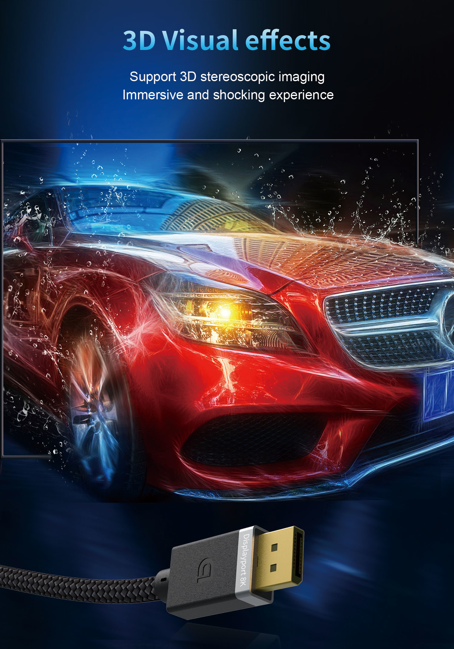 DP To DP 8K Displayport Cable
