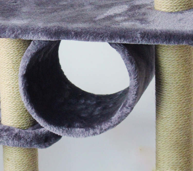 Wooden Large Scratcher Houses Tower Cats Tree Made of Sisal Fabric and Wood Board for Custom Sizes