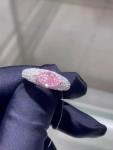 Marquise Lab Grown Diamond Jewelry Pink CVD Diamond Ring 18k White Gold Pass The