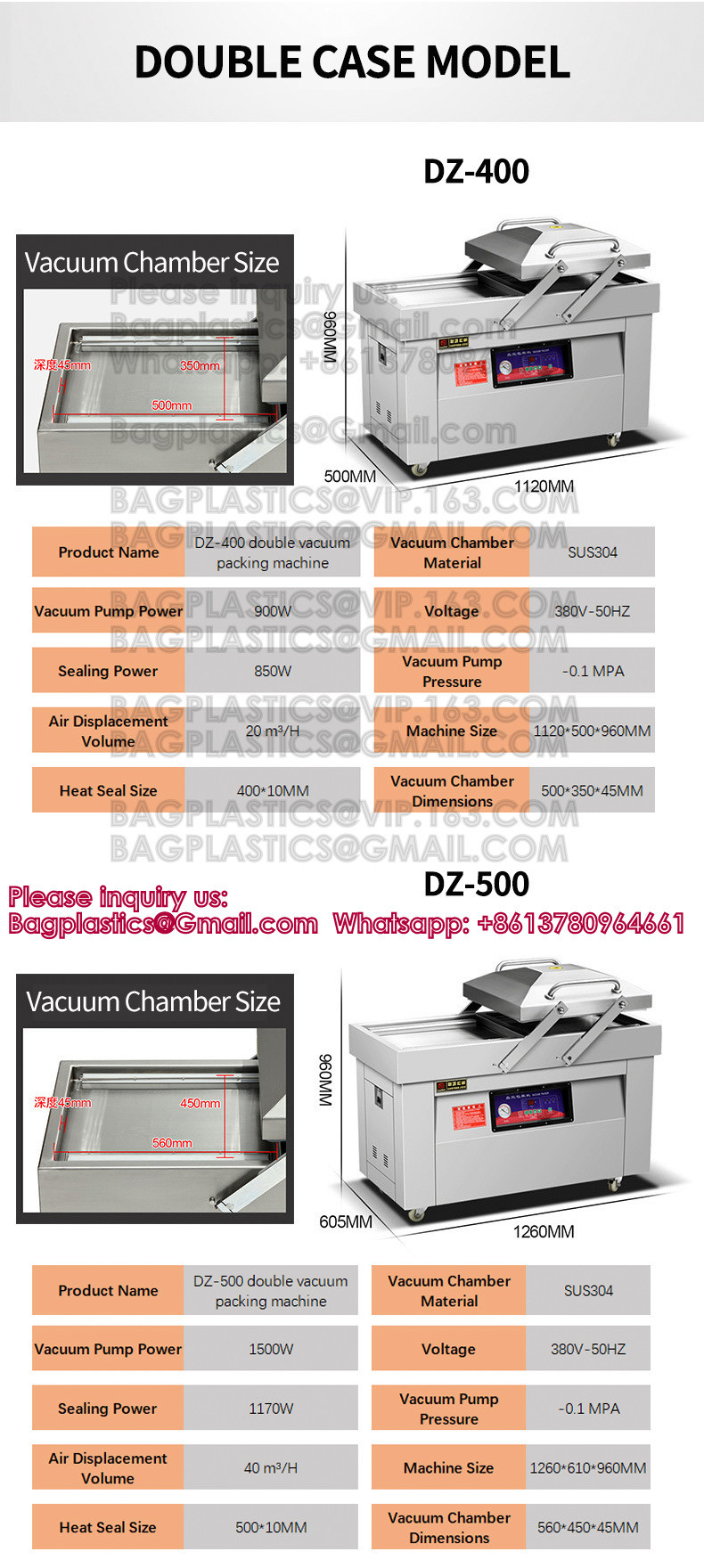 Vacuum Chamber Stainless Steel Automatic Vacuum Packer Sealing Machine Vacuum Packing Machine For Food Commercial