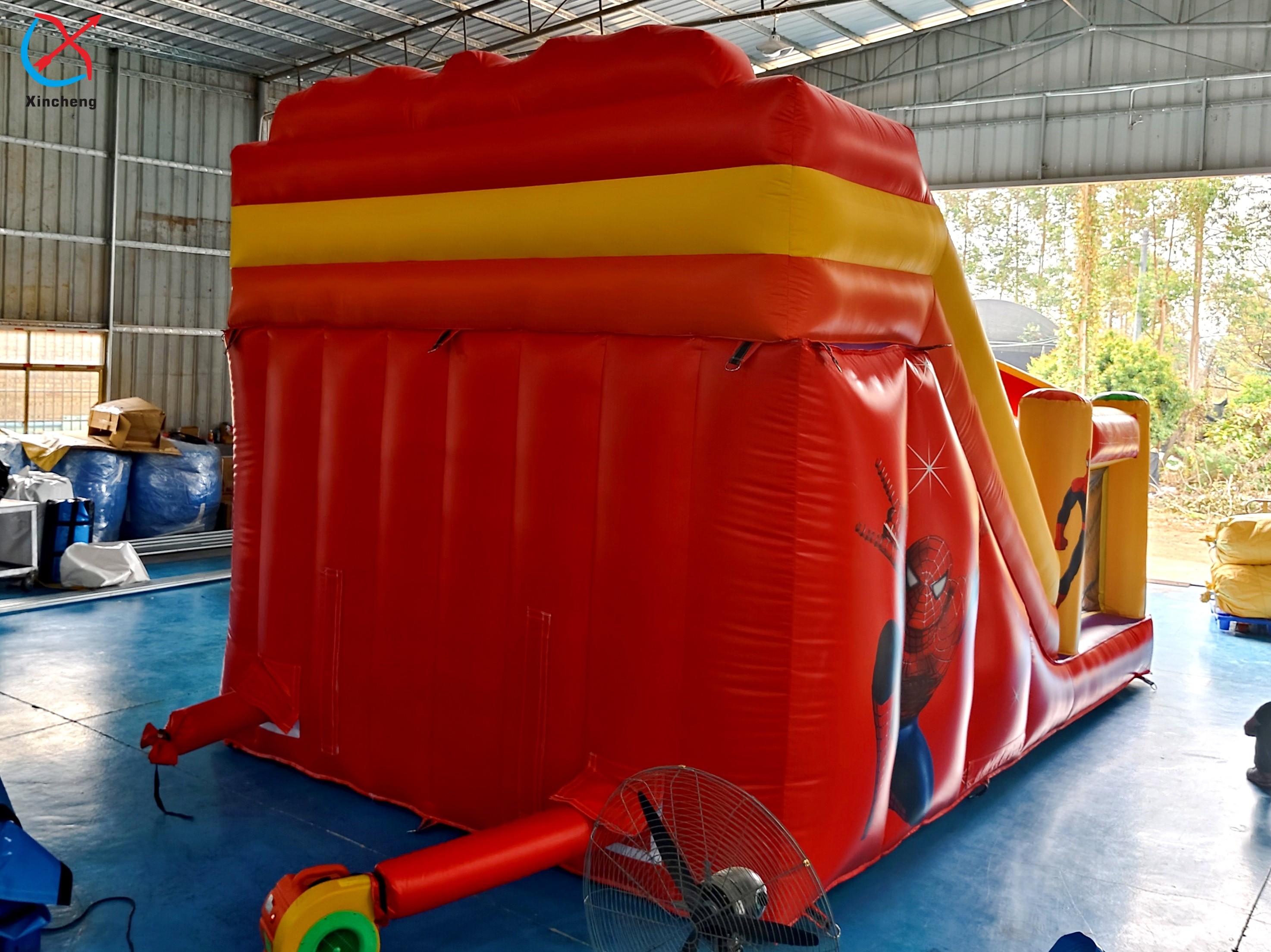 Factory Commercial Inflatable Slide Spider-Man Inflatable Jumping Castle