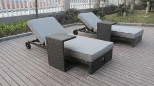 Quality Luxury Grey Outdoor Rattan Daybed For Garden / Patio / Beach wholesale