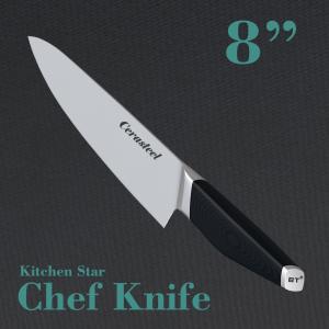 Quality G10 Fiberglass Handle Cerasteel Knife 8'' Chef Knife wholesale