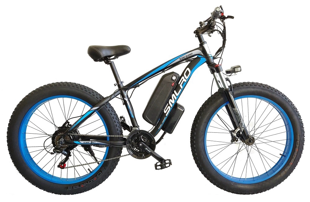 1000W Motor 13AH Lithium Battery Electric Bike SMLRO XDC600 26x4.0 inch Fat Tire E-Bike