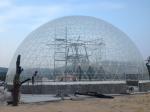 Color Optional Geodesic Dome Sun Shade Beach Tent With 850 Gsm PVC Coated Fabric