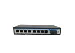 Black SFP Fiber Switch DIN Rail / Wall Mount For Secure Data Transmission