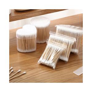 Quality Daily Use Wooden Cotton Swabs Safe Suitable For Sensitive Skin Use wholesale
