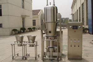 Quality Medicine Fluid Bed Granulator 0.3mpa-0.6mpa Fluidized Bed Powder Coating Machine wholesale