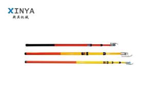 Quality 4 Section Insulated Telescopic Hot Stick Fiberglass Safety Tools 500KV wholesale