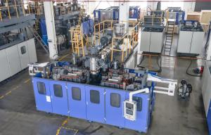 Quality Double Station Jerry Can Extrusion Blow Molding Machine 20L 25L 30L Stackable HDPE EBM wholesale