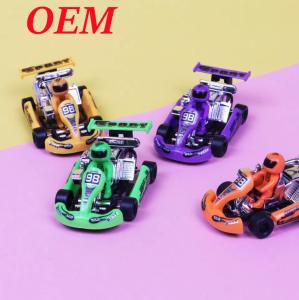 Quality Durable Safe Custom Plastic Toy / Pvc Racing Car Toy For Kids wholesale