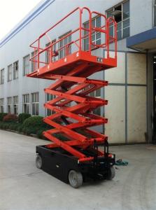 Quality ASE0810 Pure Electric Outdoor Scissor Lift 8000mm Max Platform Height Heavy Duty wholesale