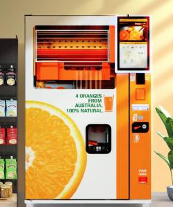 Quality Wireless QR Code Payment Vending Machine 1100W For Fruit Juice wholesale