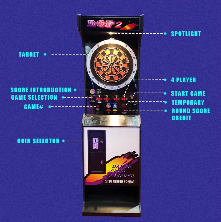 Indoor Sport Electronic Dart Machine Coin Operated Dartslive Machine