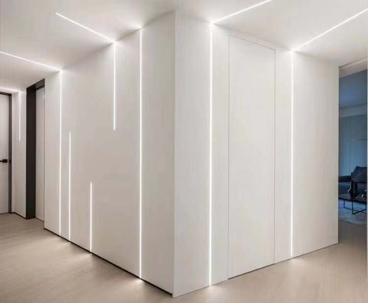 LED Plasterboard Profile With PC PMMA Recessed Led Strip Aluminum Profile Oem Edm 6063 T5 Aluminum
