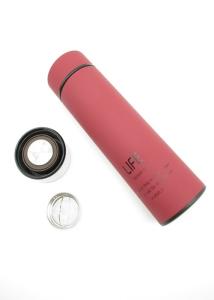 Quality Customized Logos Rubber Thermos Insulated Cup Round Mouth For Hot / Cold Water wholesale