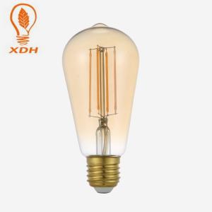 Quality Filament LED Edison Lamp ST64 E27 Antique LED Bulb Light 8W 64*142mm wholesale