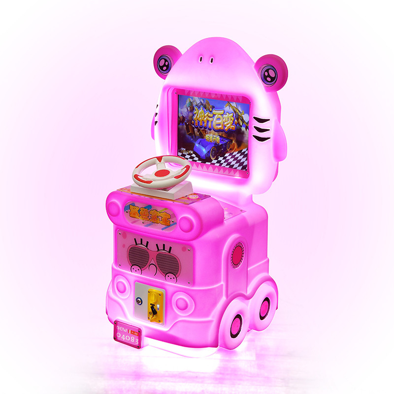Dreamland Coin Operated Shark Baby Car Racing Video Kids Game Machine Cute Cabinet Children Arcade Game Machine
