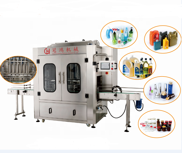 Custom-built Liquid Pasty Fluid Filling Equipment with Video Outgoing-Inspection and 1